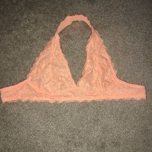 ORANGE LACE BRALETTE-FREE PEOPLE